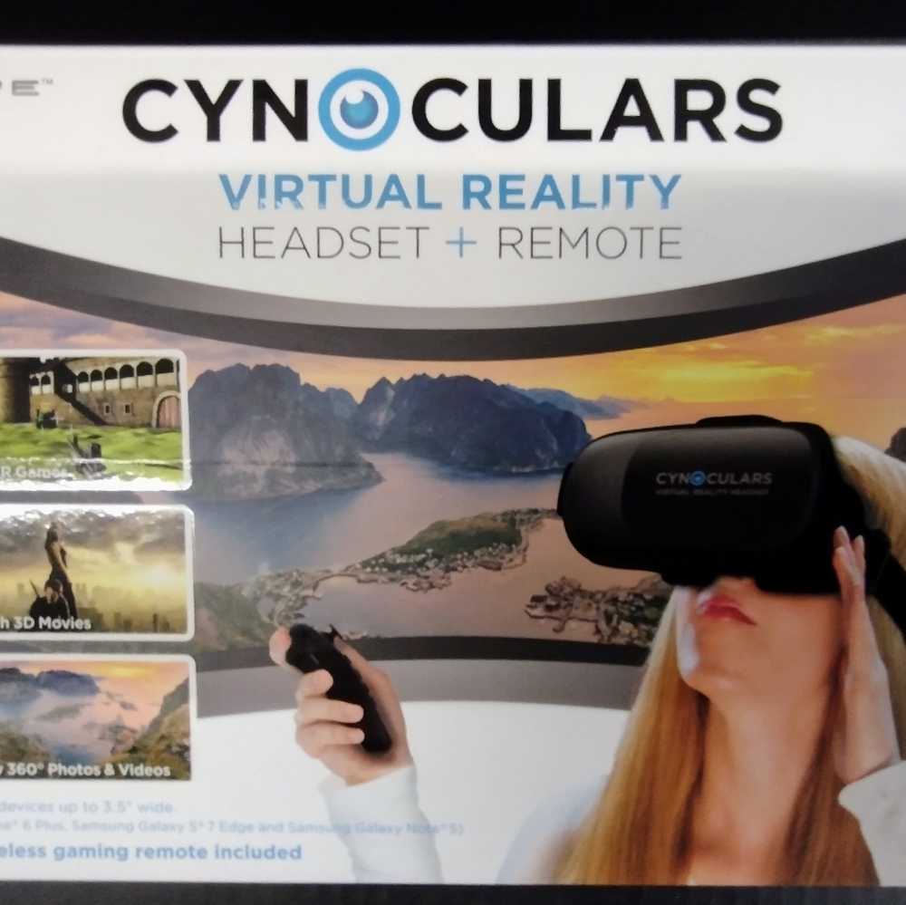 Hype Cynoculars VR Headset & Remote! New in Box! Fast Shipping!